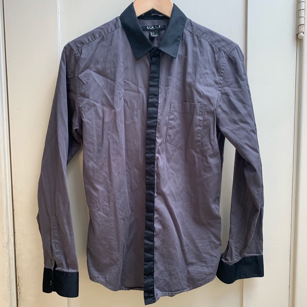 Gray/Silver Shirt with Black Trim (fitted)